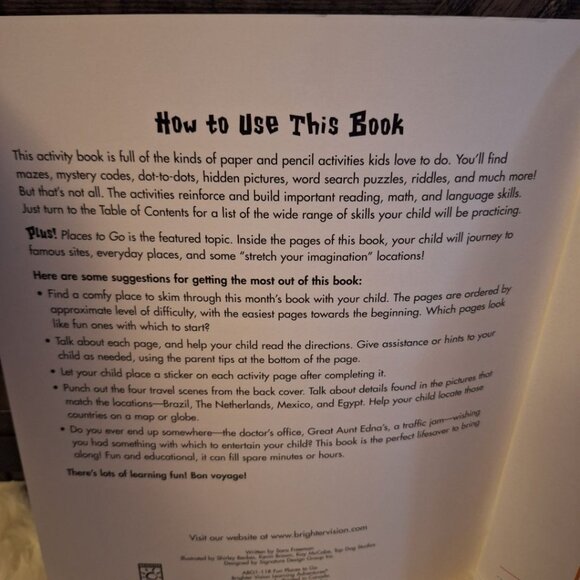 Vintage Activity Book Fun Places To Go Kid Child Puzzles Maze Connect The Dots - Picture 4 of 13